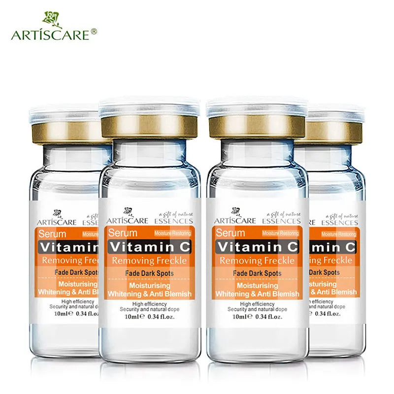 ARTISCARE Sérum de Vitamina C para el Rostro Hidratante 4 Piezas Ácido Hialurónico Cuidado Facial Esencia Nutritiva Productos para el Cuidado de la Piel