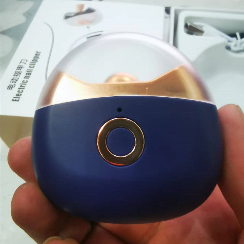 Mini cortauñas eléctrico de alta calidad, ultra silencioso con luz, para adultos, para manicura, recargable, lima de uñas, cortauñas automático.