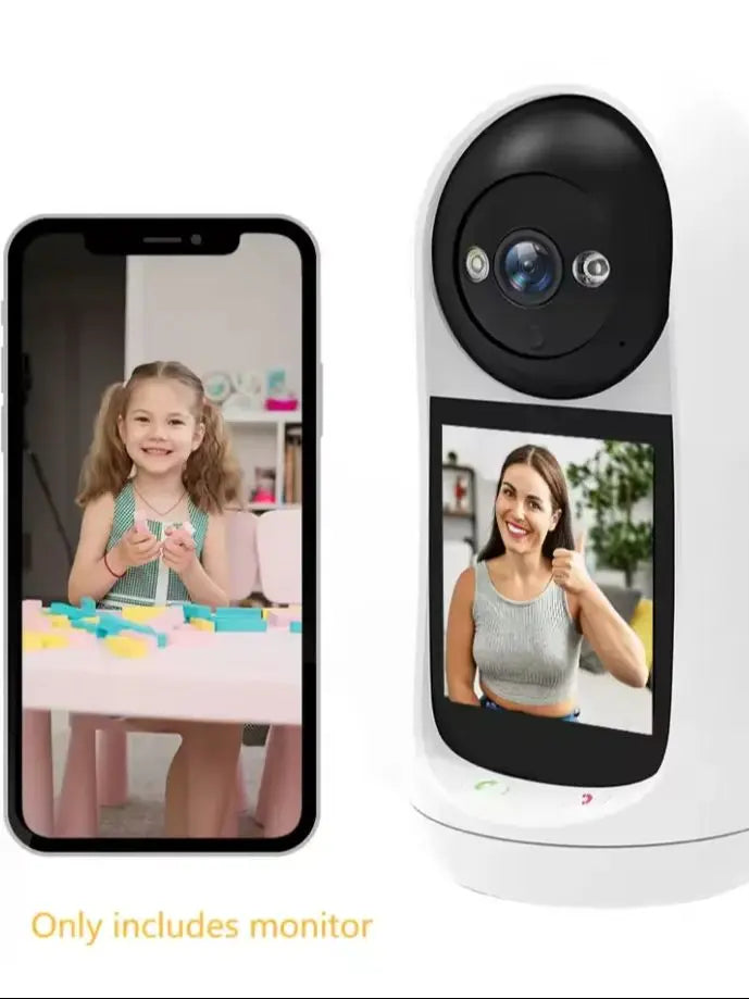 Cámara de Seguridad WiFi para Hogar – Visión Nocturna, Audio Bidireccional y Seguimiento Móvil