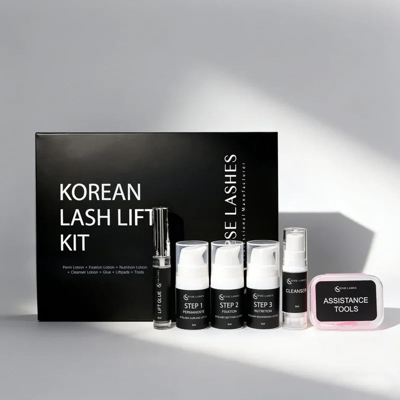 SENSE LASHES Kit profesional de lifting de pestañas coreano de larga duración. Kit de permanente de pestañas profesional para uso en salón y en casa. Herramientas de maquillaje.