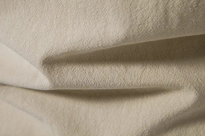 Camisa Henley informal para hombre, cuello alto, manga larga con puños ajustables y cordón.