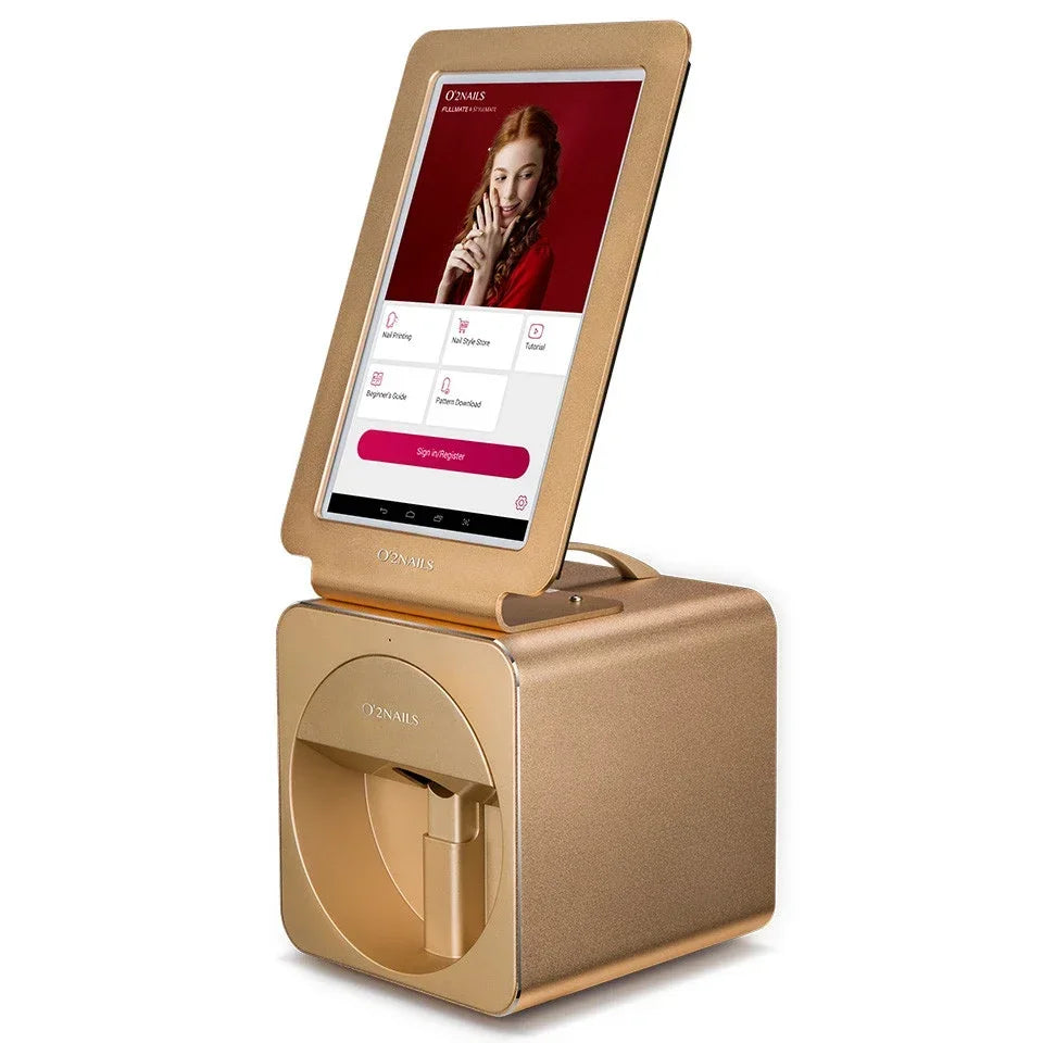 Impresora 3D de uñas Hostest 2025 Desktop O2nails X11 plus, máquina de estampado artístico con pantalla táctil de 10,1'' para negocios de uñas.