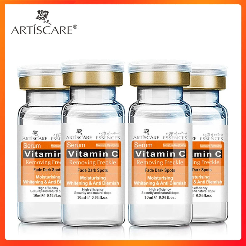 ARTISCARE Sérum de Vitamina C para el Rostro Hidratante 4 Piezas Ácido Hialurónico Cuidado Facial Esencia Nutritiva Productos para el Cuidado de la Piel