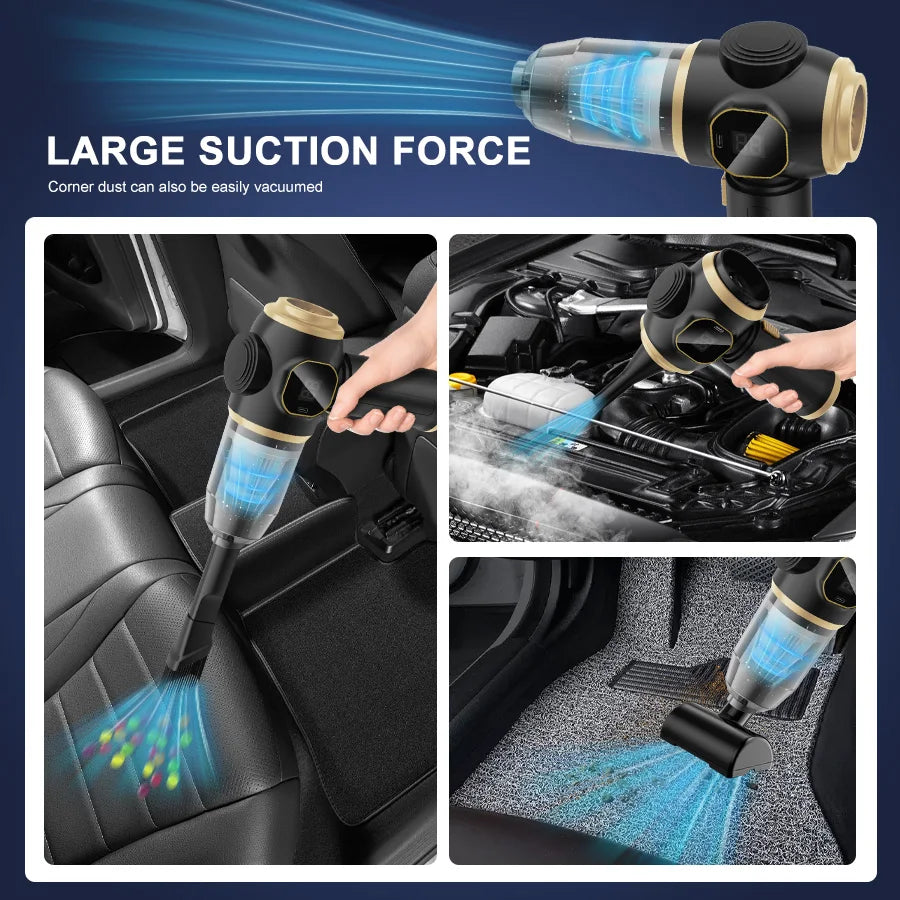 Aspiradora inalámbrica ABS para coche - Electrodoméstico - Sofá - Oficina - Alta potencia - Máquina de limpieza doméstica - Limpiador de alfombras