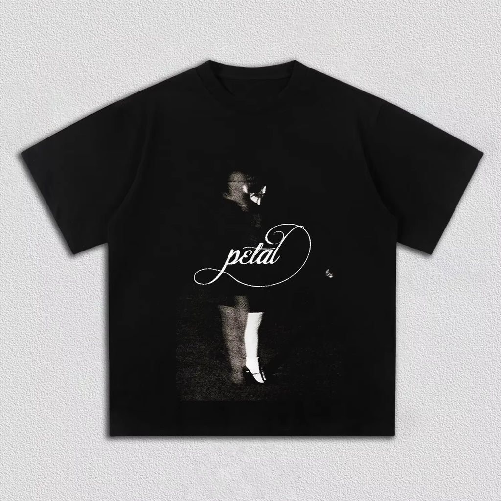 Camiseta unisex de algodón con diseño de pétalos de Ariana Grande (2026), estilo Y2K, casual, de alta calidad, exclusiva para fans de la gira.