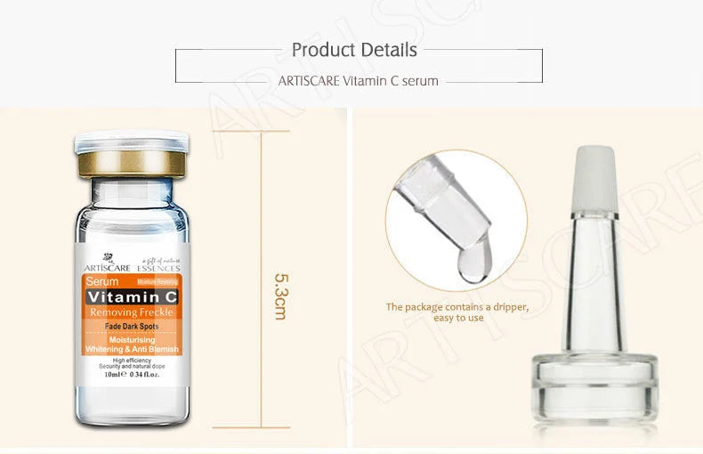 ARTISCARE Sérum de Vitamina C para el Rostro Hidratante 4 Piezas Ácido Hialurónico Cuidado Facial Esencia Nutritiva Productos para el Cuidado de la Piel