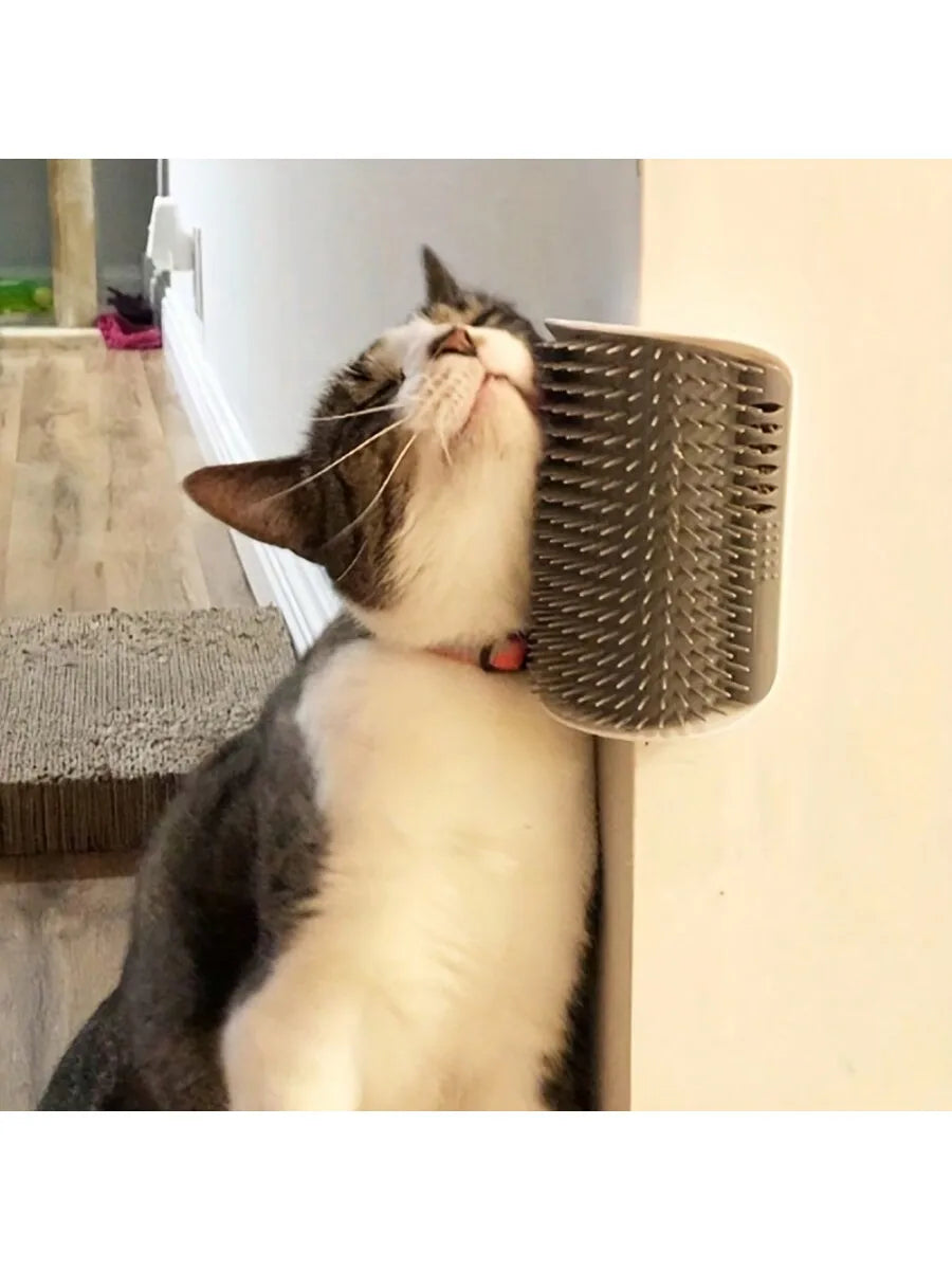 Cepillo de Automasaje para Gatos con Cerdas Suaves para Pared