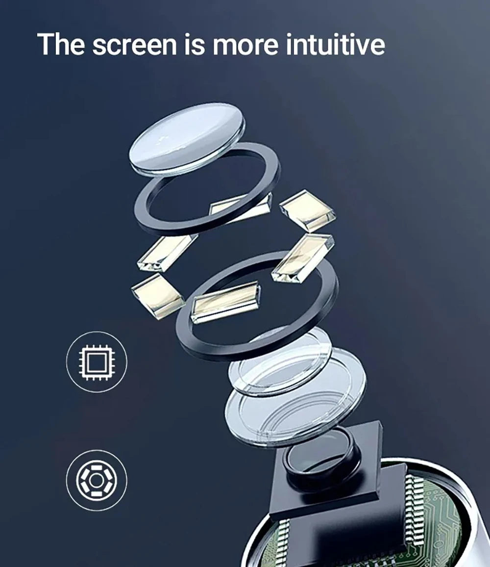 Cámara endoscópica con rotación de 360 grados, lente de 6 mm, HD, articulada, para inspección, IP67, para automóviles (iOS y Android).