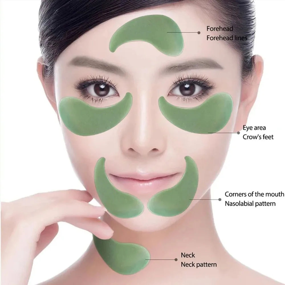 60 Pieces of Gold Hyaluronic Acid Repair Eye Mask Moisturizing and Firming Eye Patches Korean Skincare Crystal Eye Mask