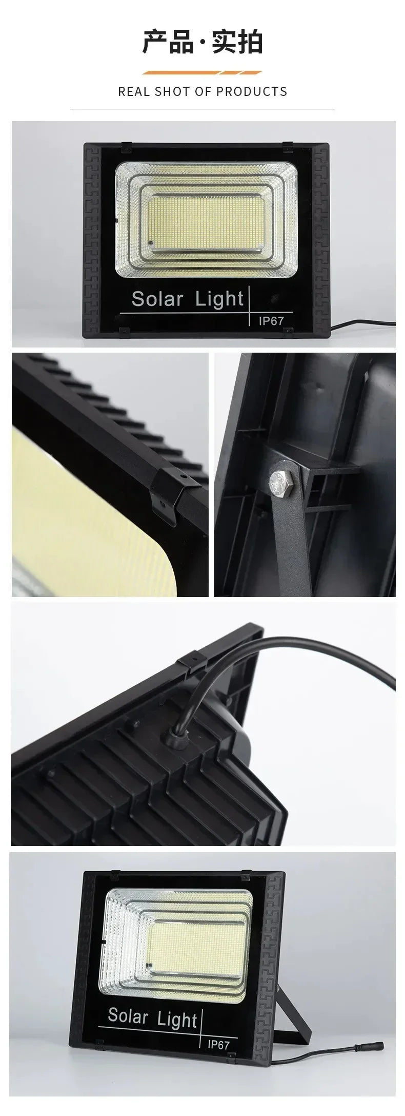 Foco Solar 30W IP67 con Control Remoto – Iluminación Solar para Exteriores