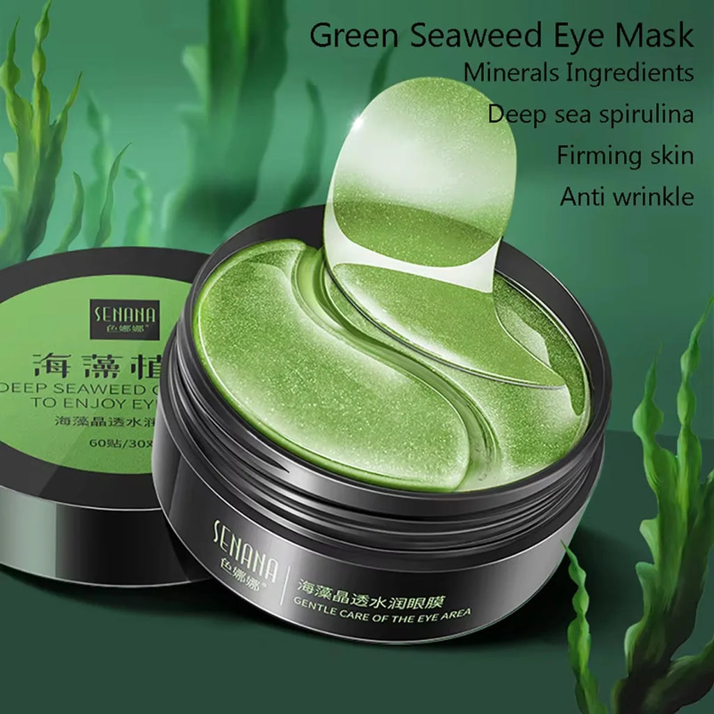 60 Pieces of Gold Hyaluronic Acid Repair Eye Mask Moisturizing and Firming Eye Patches Korean Skincare Crystal Eye Mask