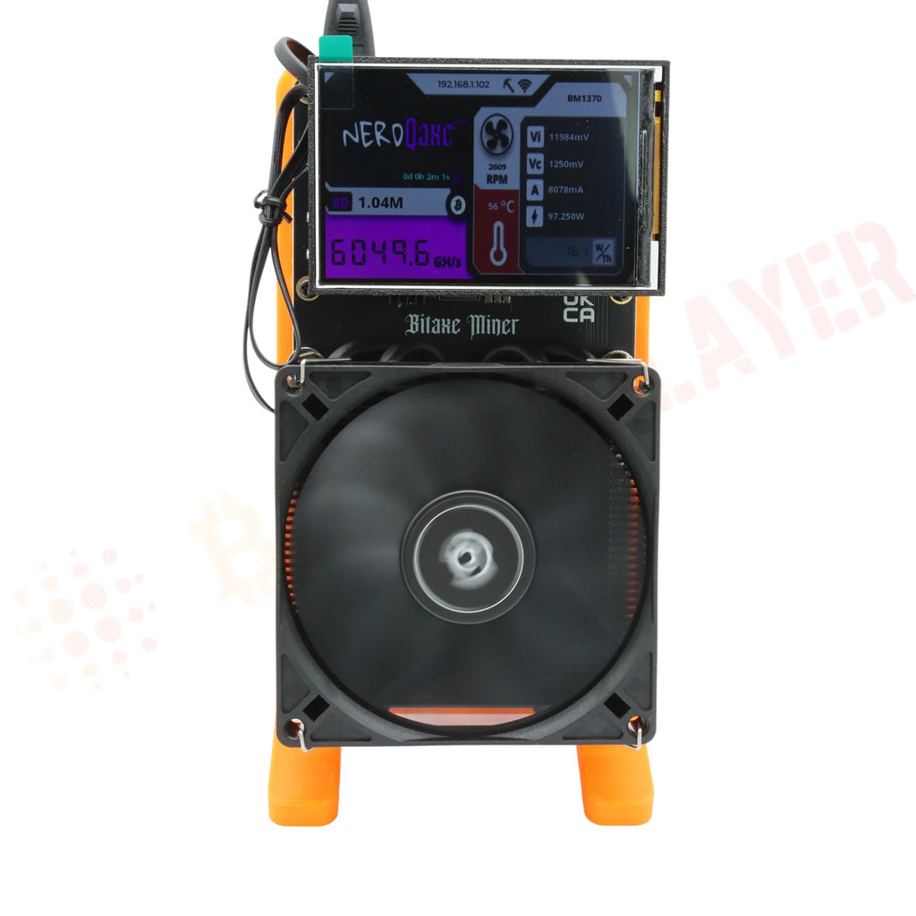 Minero Bitcoin NerdQaxe++ 6TH/s – Solo Miner SHA-256 de Bajo Consumo 100W