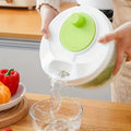 Secador de ensaladas, cesta de drenaje para verduras y frutas, deshidratador de alimentos, lavado rápido, centrifugadora manual, herramienta de cocina y hogar.