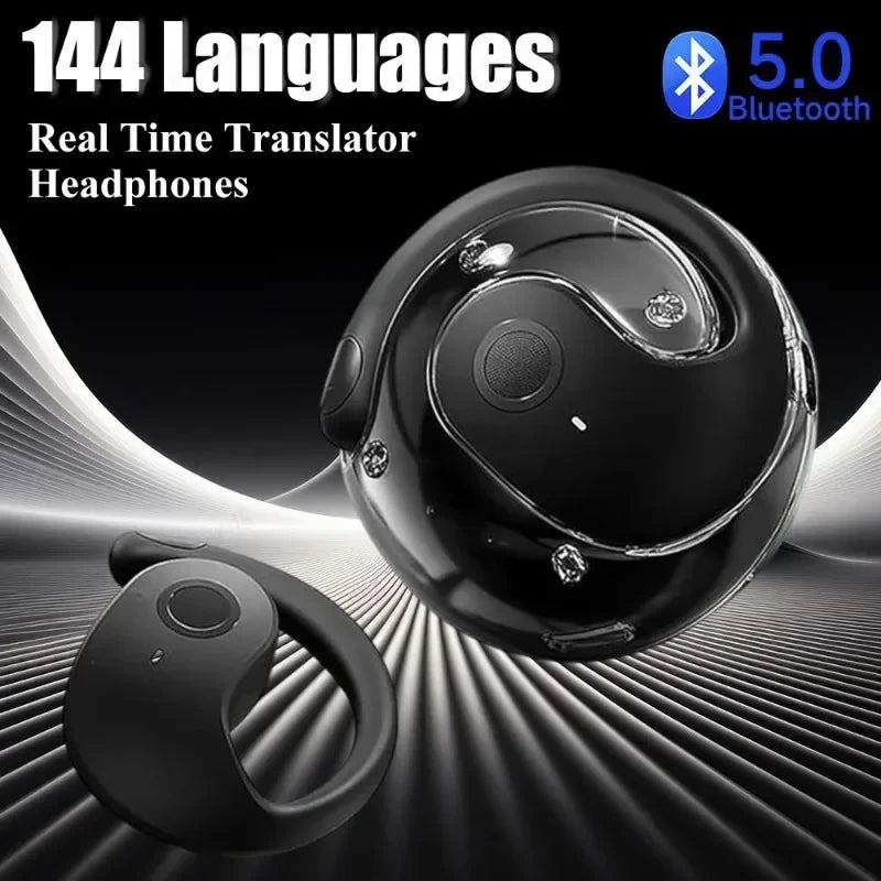Auriculares inalámbricos Bluetooth con traductor de voz en tiempo real (144 idiomas)