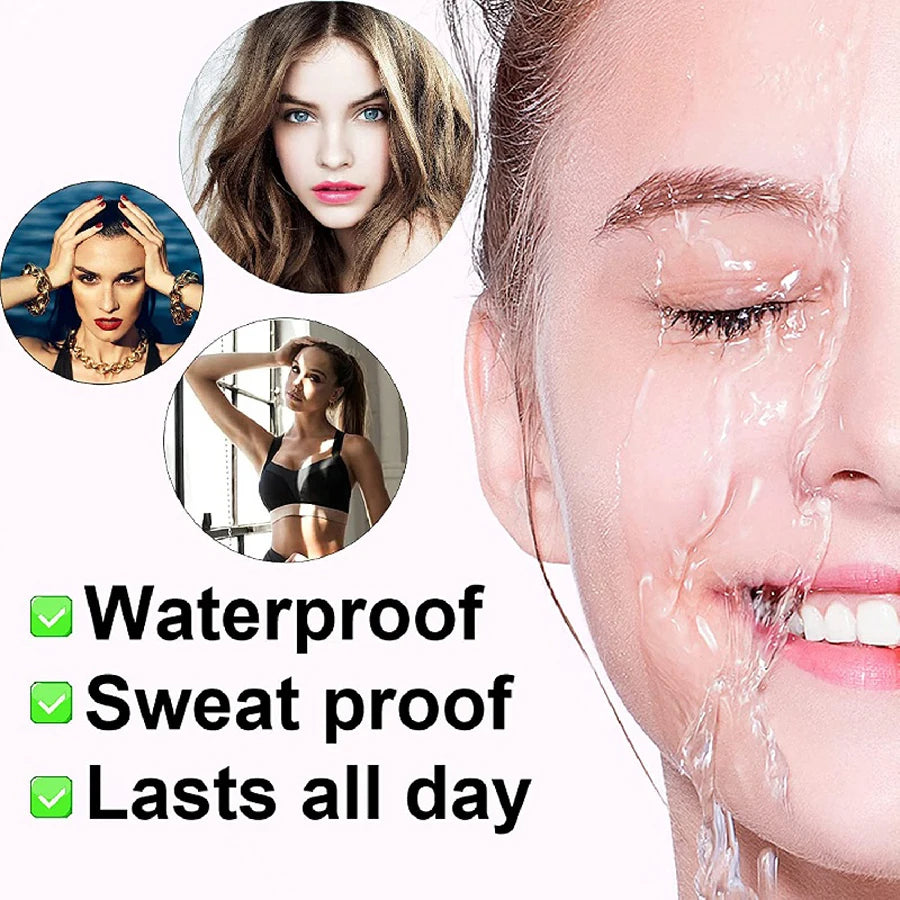 Lápiz de cejas resistente al agua, lápiz de cejas para microblading con 4 cabezales divididos, maquillaje de cejas de aspecto natural (5 colores)