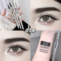 Lápiz de cejas de dos puntas para mujer Gege Bear. Trazos naturales de larga duración. Resistente al agua, al sudor y a las manchas. Maquillaje de ojos de larga duración.