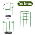 Juego de 2 a 6 soportes para plantas, estacas redondas, anillos de soporte de plástico para plantas, jaulas para plantas, soportes para macetas, enrejados para plantas trepadoras, herramientas de jardinería.