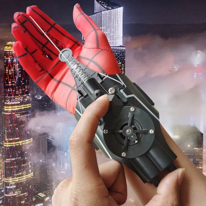 Lanzatelarañas Spiderman para Niños – Lanzador de Muñeca con Guantes, Cosplay Peter Parker