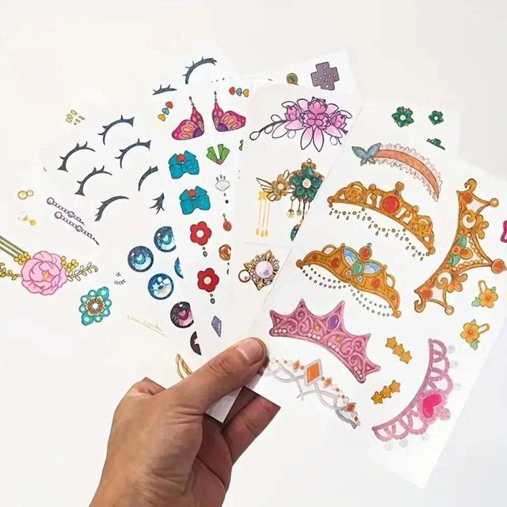 Kit Princesa 3 en 1 para Niñas – Maquillaje, Stickers y Diamantes DIY