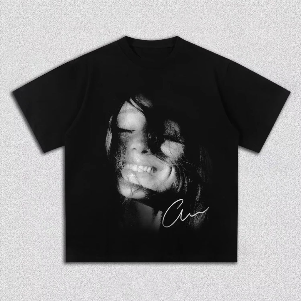 Camiseta unisex de algodón con diseño de pétalos de Ariana Grande (2026), estilo Y2K, casual, de alta calidad, exclusiva para fans de la gira.