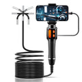 Cámara endoscópica con rotación de 360 grados, lente de 6 mm, HD, articulada, para inspección, IP67, para automóviles (iOS y Android).