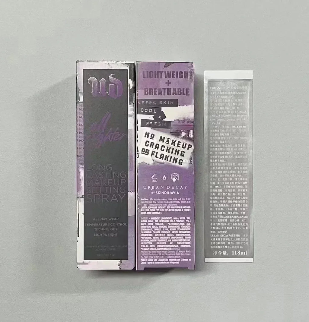 Spray fijador de maquillaje que forma rápidamente una película, maquillaje de larga duración, control de grasa, resistente al sudor y a las manchas. Versión clásica de 118 ml.