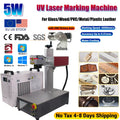 Máquina de marcado y grabado láser UV de 15 W CRS de 355 nm con refrigeración por agua para vidrio, madera, PVC, metal, plástico y cuero.