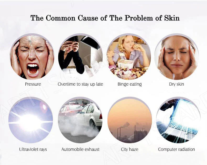 ARTISCARE Sérum de Vitamina C para el Rostro Hidratante 4 Piezas Ácido Hialurónico Cuidado Facial Esencia Nutritiva Productos para el Cuidado de la Piel