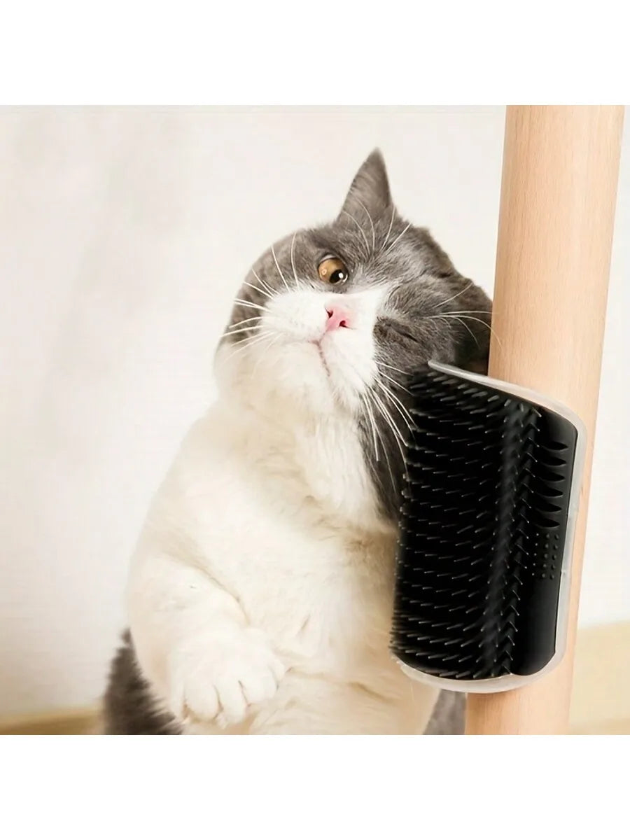 Cepillo de Automasaje para Gatos con Cerdas Suaves para Pared