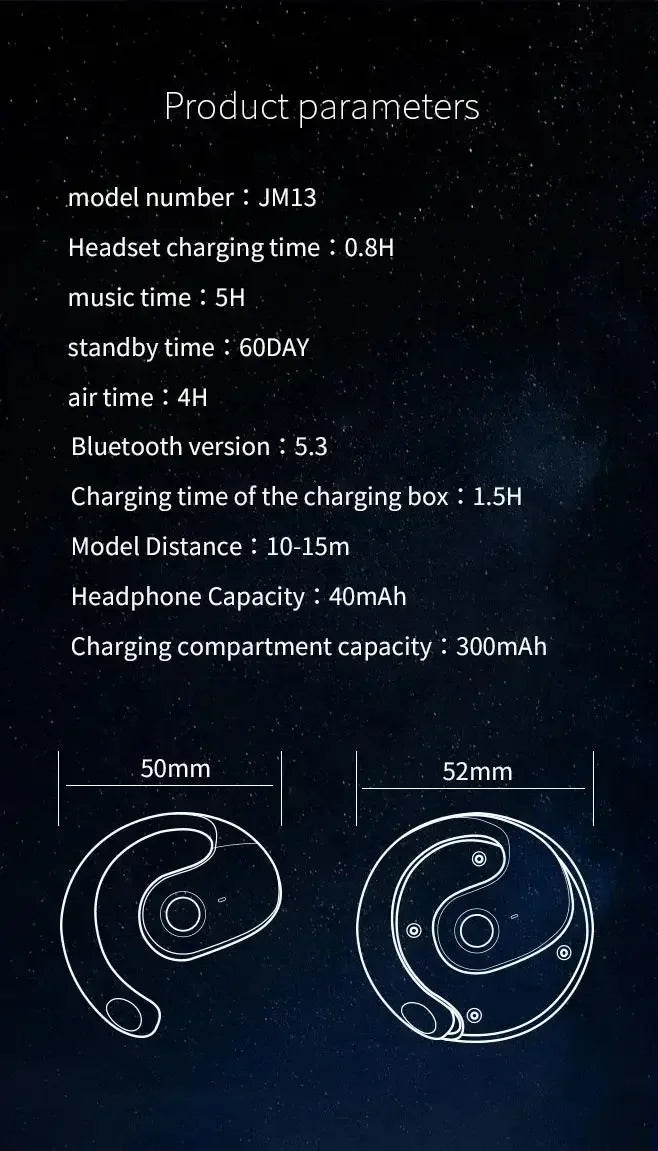 Auriculares inalámbricos Bluetooth con traductor de voz en tiempo real (144 idiomas)