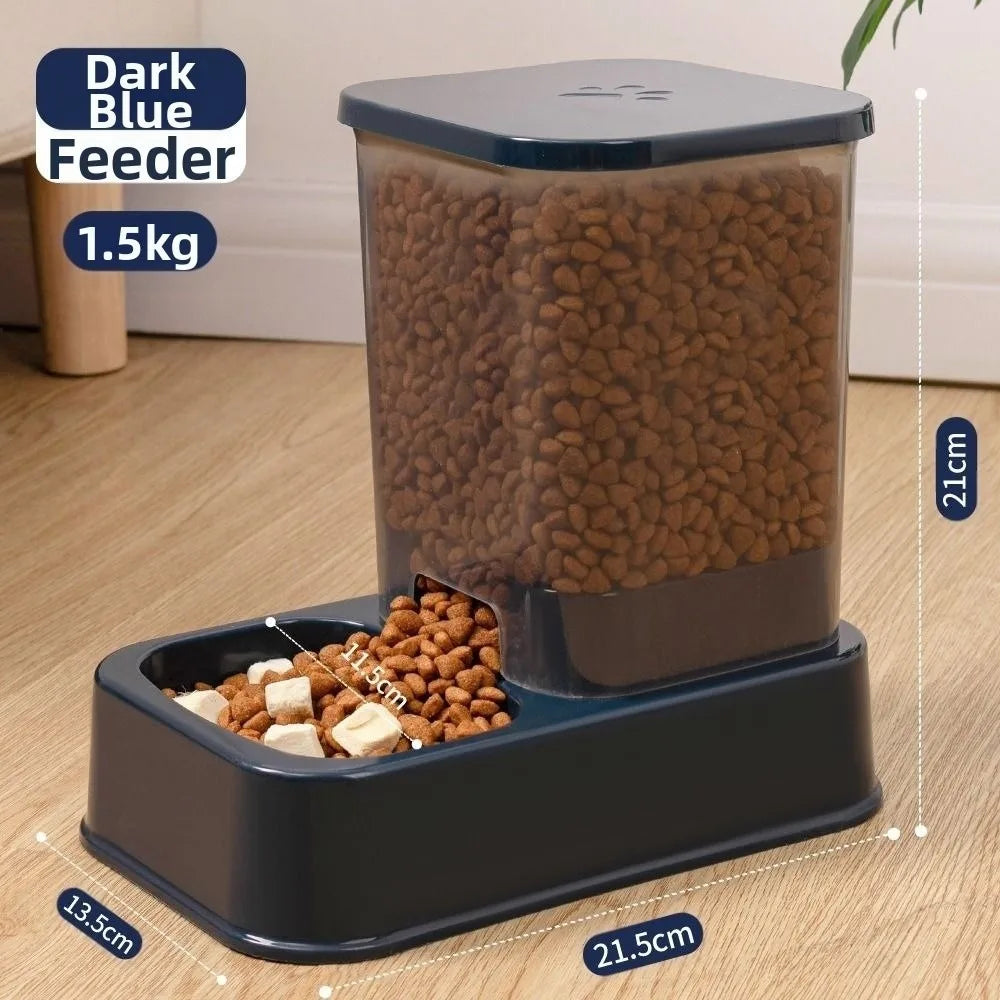 Comedero Automático para Mascotas 1.5L con Dispensador de Agua – Para Gatos y Perros