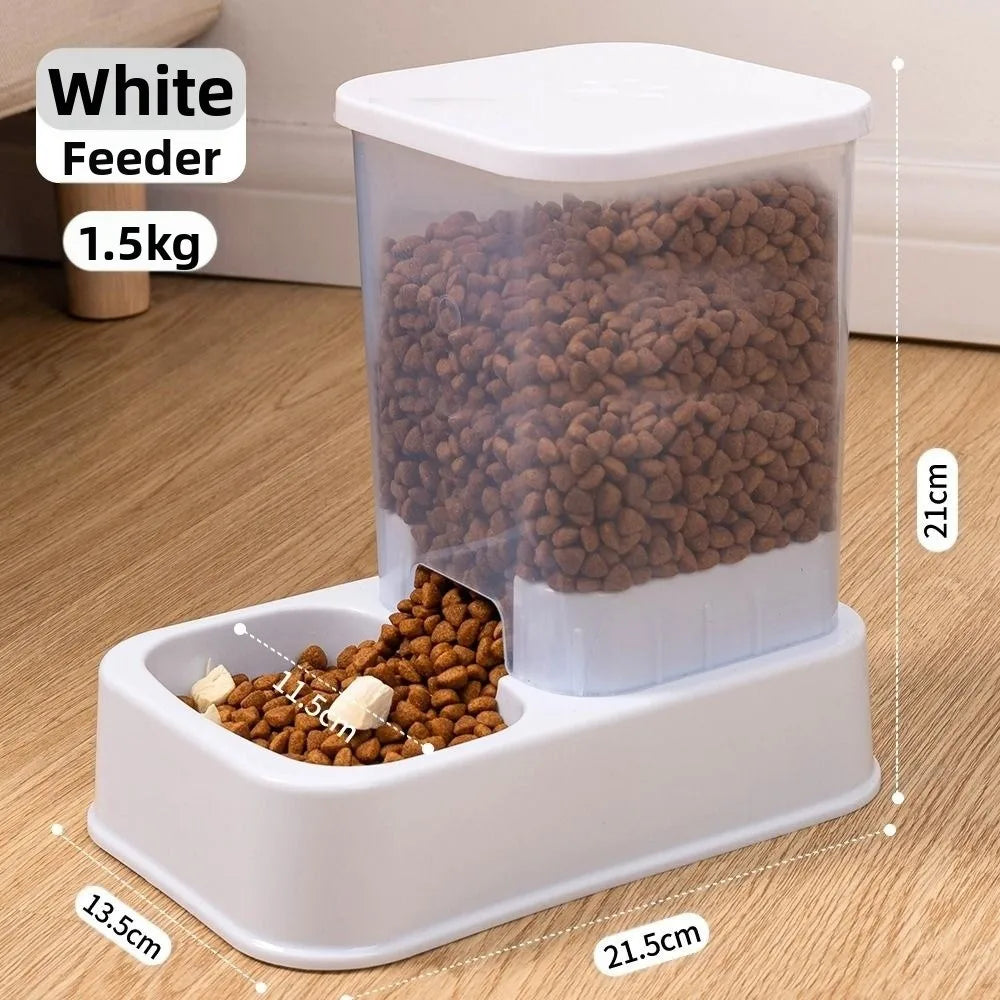 Comedero Automático para Mascotas 1.5L con Dispensador de Agua – Para Gatos y Perros