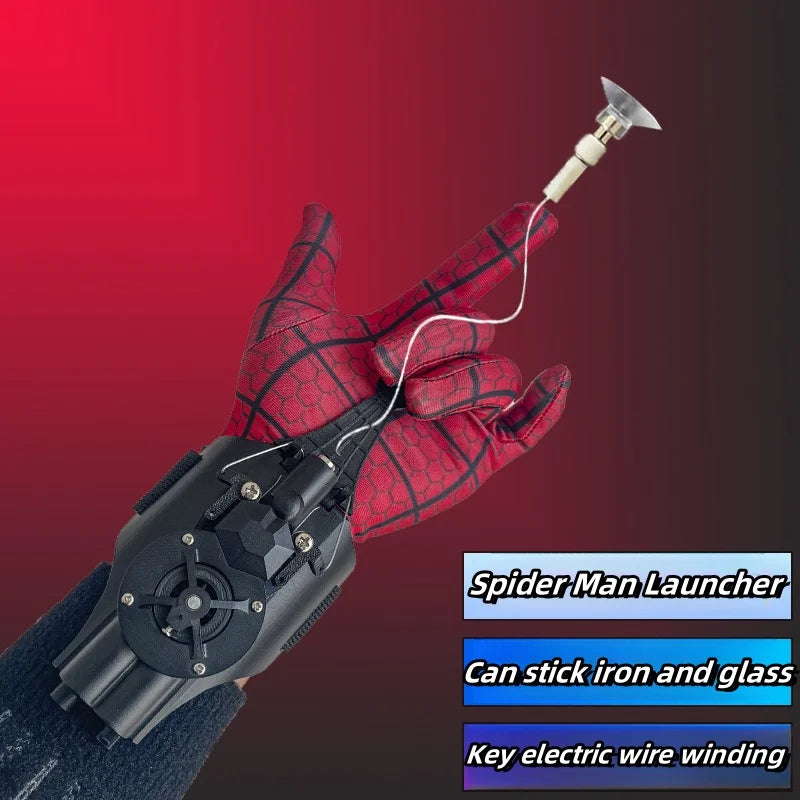 Lanzatelarañas Spiderman para Niños – Lanzador de Muñeca con Guantes, Cosplay Peter Parker