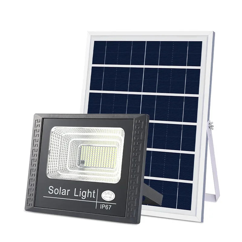 Foco Solar 30W IP67 con Control Remoto – Iluminación Solar para Exteriores