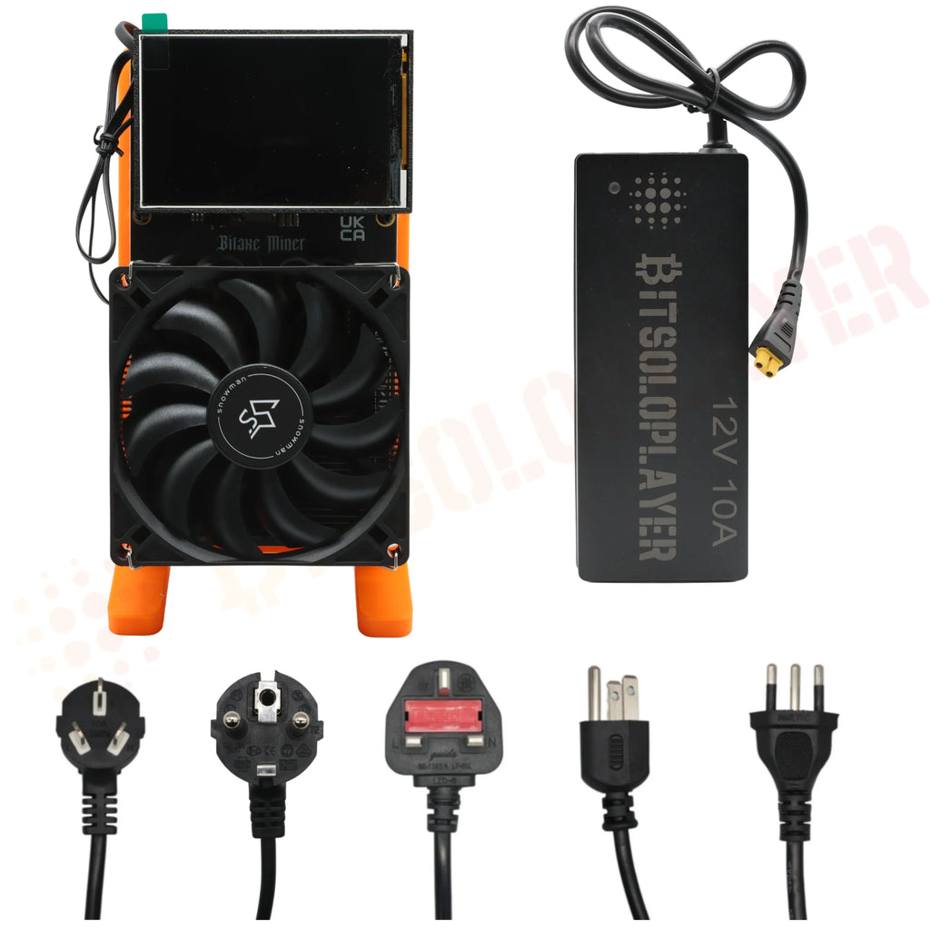 Minero Bitcoin NerdQaxe++ 6TH/s – Solo Miner SHA-256 de Bajo Consumo 100W