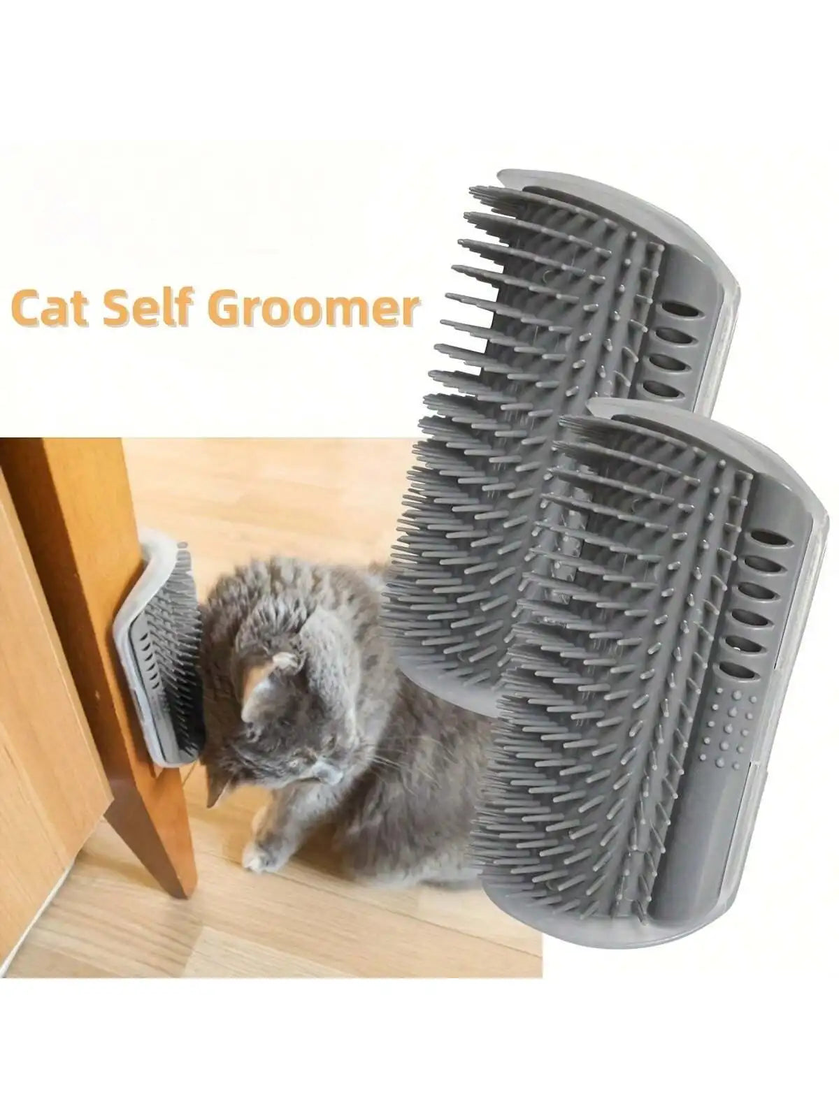 Cepillo de Automasaje para Gatos con Cerdas Suaves para Pared