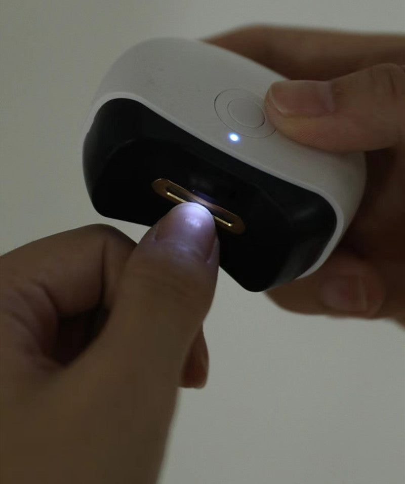 Mini cortauñas eléctrico de alta calidad, ultra silencioso con luz, para adultos, para manicura, recargable, lima de uñas, cortauñas automático.